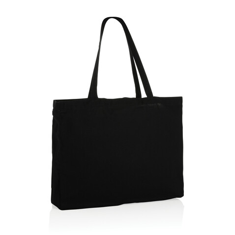 Impact AWARE™ recycelte Baumwoll-Shopper 145gr schwarz bedrucken, Art.-Nr. P762.651 Impact AWARE™ recycelte Baumwoll-Shopper 145gr schwarz bedrucken, Art.-Nr. P762.651
