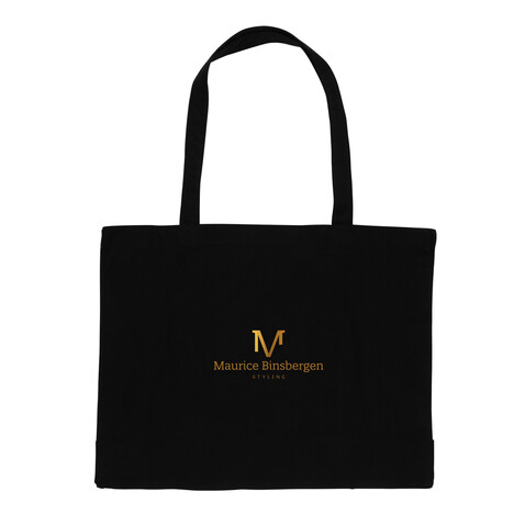 Impact AWARE™ recycelte Baumwoll-Shopper 145gr schwarz bedrucken, Art.-Nr. P762.651 Impact AWARE™ recycelte Baumwoll-Shopper 145gr schwarz bedrucken, Art.-Nr. P762.651