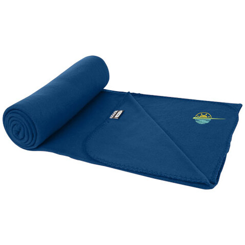 Willow GRS RPET Decke aus Polar Fleece, navy bedrucken, Art.-Nr. 11319055 Willow GRS RPET Decke aus Polar Fleece, navy bedrucken, Art.-Nr. 11319055