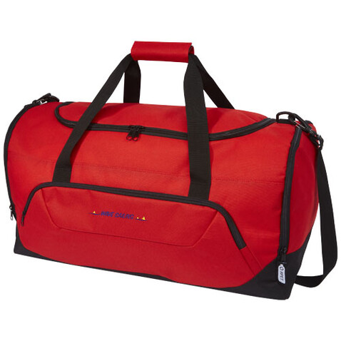 Retrend RPET Reisetasche 40L, rot bedrucken, Art.-Nr. 12053421 Retrend RPET Reisetasche 40L, rot bedrucken, Art.-Nr. 12053421