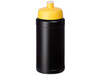 Baseline Recycelte Sportflasche, 500 ml, gelb bedrucken, Art.-Nr. 21044411