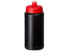 Baseline Recycelte Sportflasche, 500 ml, rot bedrucken, Art.-Nr. 21044421