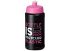 Baseline Recycelte Sportflasche, 500 ml, rosa bedrucken, Art.-Nr. 21044441