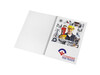 Desk-Mate® A4 Notizbuch mit Kunststoff Cover und Spiralbindung, weiss, schwarz bedrucken, Art.-Nr. 21246012