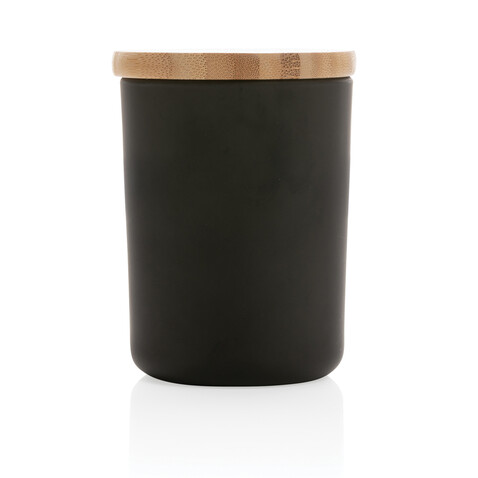 Ukiyo Deluxe parfümierte Kerze mit Bambusdeckel schwarz bedrucken, Art.-Nr. P262.941 Ukiyo Deluxe parfümierte Kerze mit Bambusdeckel schwarz bedrucken, Art.-Nr. P262.941