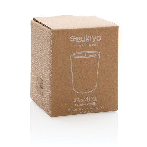 Ukiyo kleine parfümierte Kerze im Glas schwarz bedrucken, Art.-Nr. P262.931 Ukiyo kleine parfümierte Kerze im Glas schwarz bedrucken, Art.-Nr. P262.931