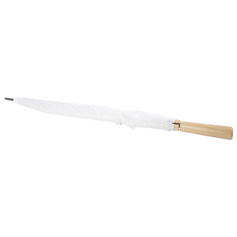 Romee 30'' windbeständiger Golfschirm aus recyceltem PET, weiss bedrucken, Art.-Nr. 10940901