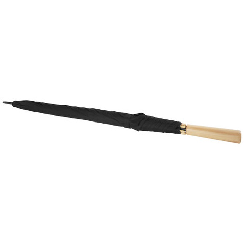 Romee 30'' windbeständiger Golfschirm aus recyceltem PET, schwarz bedrucken, Art.-Nr. 10940990