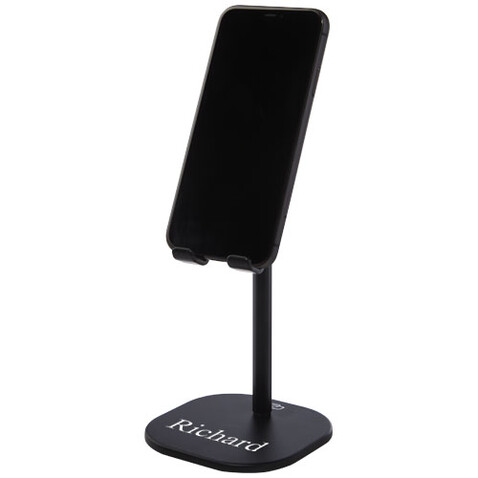 Rise Ständer für Handy/Tablet, schwarz bedrucken, Art.-Nr. 12419290 Rise Ständer für Handy/Tablet, schwarz bedrucken, Art.-Nr. 12419290