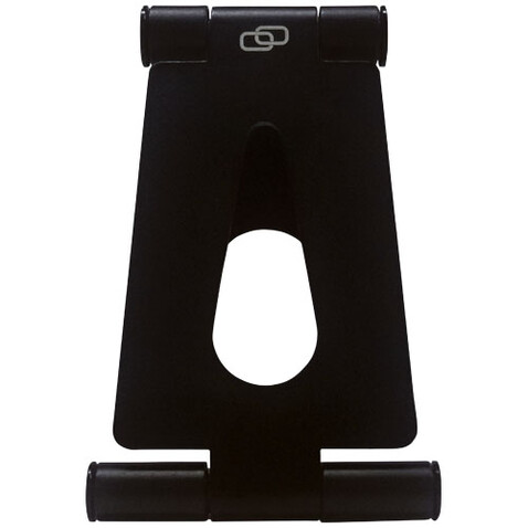 Klappbarer Smartphone Ständer aus Aluminium, schwarz bedrucken, Art.-Nr. 12419390 Klappbarer Smartphone Ständer aus Aluminium, schwarz bedrucken, Art.-Nr. 12419390