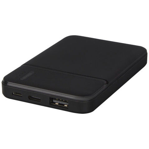 Loop 5000 mAh Powerbank aus recyceltem Kunststoff, schwarz bedrucken, Art.-Nr. 12420290 Loop 5000 mAh Powerbank aus recyceltem Kunststoff, schwarz bedrucken, Art.-Nr. 12420290