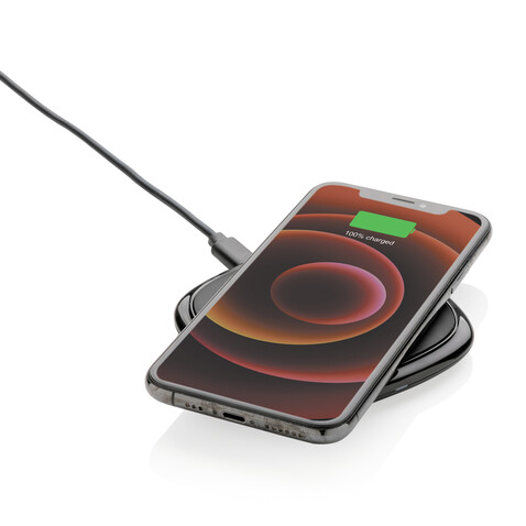 Philips 10W Qi Wireless-Charger schwarz bedrucken, Art.-Nr. P308.741 Philips 10W Qi Wireless-Charger schwarz bedrucken, Art.-Nr. P308.741