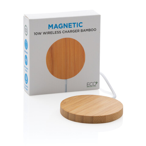 10W Bambus magnetischer Wireless Charger braun bedrucken, Art.-Nr. P302.639 10W Bambus magnetischer Wireless Charger braun bedrucken, Art.-Nr. P302.639