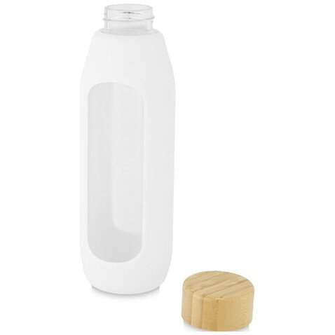 Tidan 600 ml Flasche aus Borosilikatglas mit Silikongriff, weiss bedrucken, Art.-Nr. 10066601 Tidan 600 ml Flasche aus Borosilikatglas mit Silikongriff, weiss bedrucken, Art.-Nr. 10066601