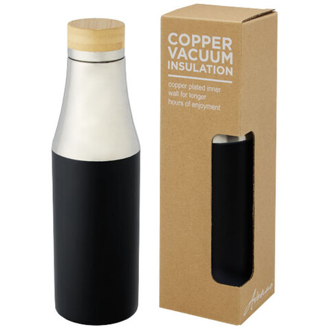 Hulan 540 ml Kupfer-Vakuum Isolierflasche mit Bambusdeckel, schwarz bedrucken, Art.-Nr. 10066790 Hulan 540 ml Kupfer-Vakuum Isolierflasche mit Bambusdeckel, schwarz bedrucken, Art.-Nr. 10066790