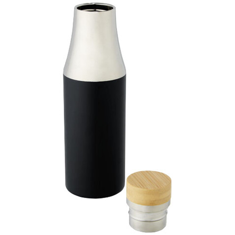 Hulan 540 ml Kupfer-Vakuum Isolierflasche mit Bambusdeckel, schwarz bedrucken, Art.-Nr. 10066790 Hulan 540 ml Kupfer-Vakuum Isolierflasche mit Bambusdeckel, schwarz bedrucken, Art.-Nr. 10066790