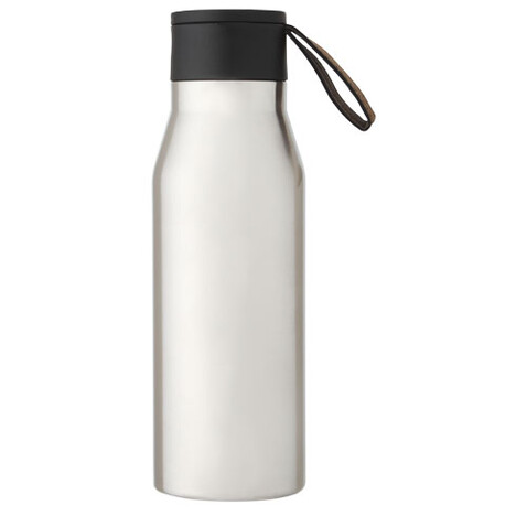 Ljungan 500 ml Kupfer-Vakuum Isolierflasche mit PU Kunststoffband und Deckel, silber bedrucken, Art.-Nr. 10066881 Ljungan 500 ml Kupfer-Vakuum Isolierflasche mit PU Kunststoffband und Deckel, silber bedrucken, Art.-Nr. 10066881