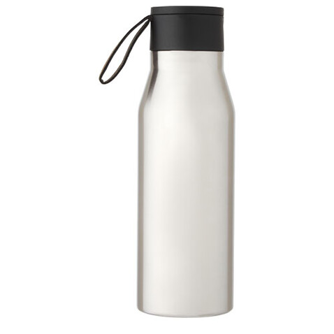 Ljungan 500 ml Kupfer-Vakuum Isolierflasche mit PU Kunststoffband und Deckel, silber bedrucken, Art.-Nr. 10066881 Ljungan 500 ml Kupfer-Vakuum Isolierflasche mit PU Kunststoffband und Deckel, silber bedrucken, Art.-Nr. 10066881