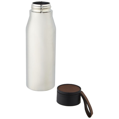 Ljungan 500 ml Kupfer-Vakuum Isolierflasche mit PU Kunststoffband und Deckel, silber bedrucken, Art.-Nr. 10066881 Ljungan 500 ml Kupfer-Vakuum Isolierflasche mit PU Kunststoffband und Deckel, silber bedrucken, Art.-Nr. 10066881