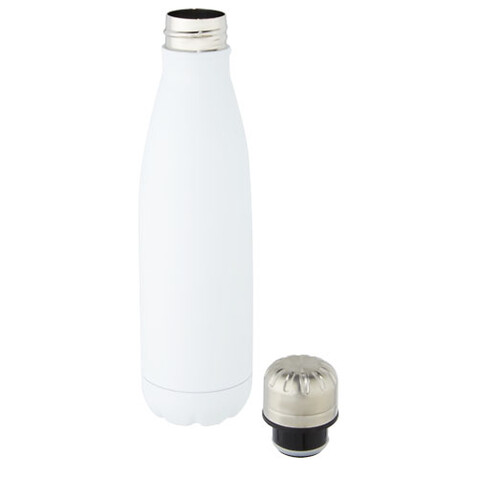 Cove 500 ml vakuumisolierte Edelstahlflasche, weiss bedrucken, Art.-Nr. 10067101 Cove 500 ml vakuumisolierte Edelstahlflasche, weiss bedrucken, Art.-Nr. 10067101