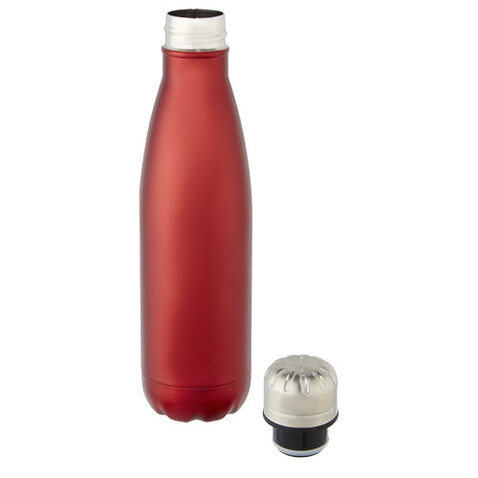 Cove 500 ml vakuumisolierte Edelstahlflasche, rot bedrucken, Art.-Nr. 10067121