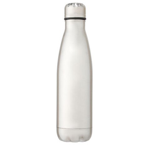 Cove 500 ml vakuumisolierte Edelstahlflasche, silber bedrucken, Art.-Nr. 10067181 Cove 500 ml vakuumisolierte Edelstahlflasche, silber bedrucken, Art.-Nr. 10067181