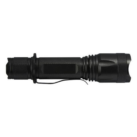 Mears wiederaufladbare taktische 5W Taschenlampe, schwarz bedrucken, Art.-Nr. 10460290 Mears wiederaufladbare taktische 5W Taschenlampe, schwarz bedrucken, Art.-Nr. 10460290