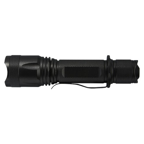 Mears wiederaufladbare taktische 5W Taschenlampe, schwarz bedrucken, Art.-Nr. 10460290 Mears wiederaufladbare taktische 5W Taschenlampe, schwarz bedrucken, Art.-Nr. 10460290