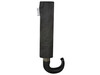 Montebello 21" Vollautomatik Kompaktregenschirm mit gebogenem Griff, schwarz bedrucken, Art.-Nr. 10914690