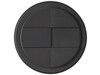 Americano® Eco 350 ml recycelter Becher mit auslaufsicherem Deckel, schwarz, weiss bedrucken, Art.-Nr. 21042503