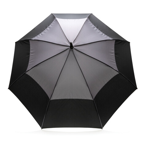 27" Impact AWARE™ RPET 190T Auto-Open Stormproof-Schirm anthrazit bedrucken, Art.-Nr. P850.682 27" Impact AWARE™ RPET 190T Auto-Open Stormproof-Schirm anthrazit bedrucken, Art.-Nr. P850.682
