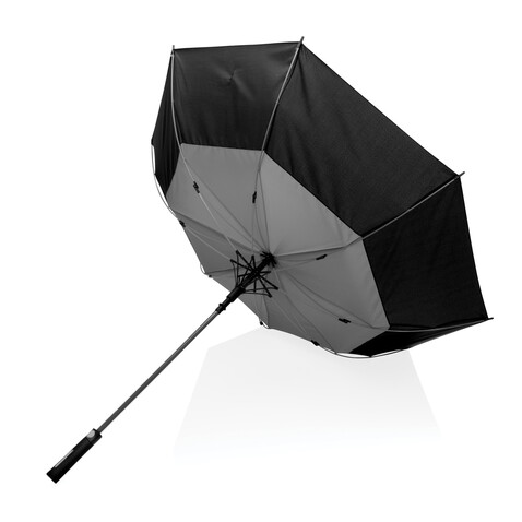 27" Impact AWARE™ RPET 190T Auto-Open Stormproof-Schirm anthrazit bedrucken, Art.-Nr. P850.682 27" Impact AWARE™ RPET 190T Auto-Open Stormproof-Schirm anthrazit bedrucken, Art.-Nr. P850.682