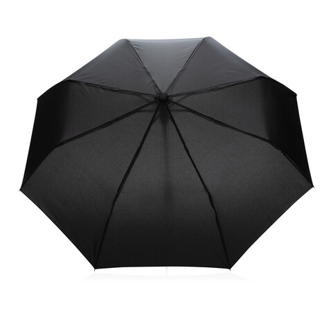 21" Impact AWARE™ RPET 190T Mini-Schirm automatic open schwarz bedrucken, Art.-Nr. P850.591