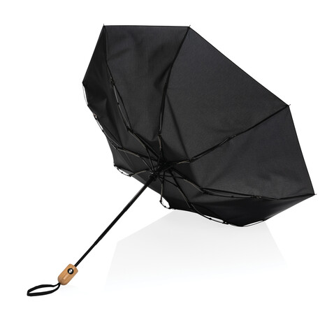 21" Impact AWARE™ RPET 190T Bambus-Schirm autom. open/close schwarz bedrucken, Art.-Nr. P850.611 21" Impact AWARE™ RPET 190T Bambus-Schirm autom. open/close schwarz bedrucken, Art.-Nr. P850.611