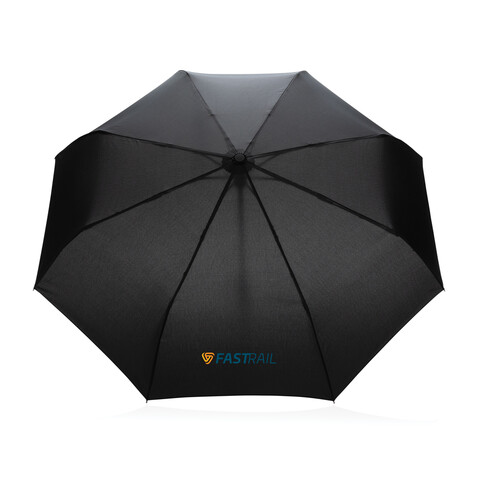 21" Impact AWARE™ RPET 190T Bambus-Schirm autom. open/close schwarz bedrucken, Art.-Nr. P850.611 21" Impact AWARE™ RPET 190T Bambus-Schirm autom. open/close schwarz bedrucken, Art.-Nr. P850.611