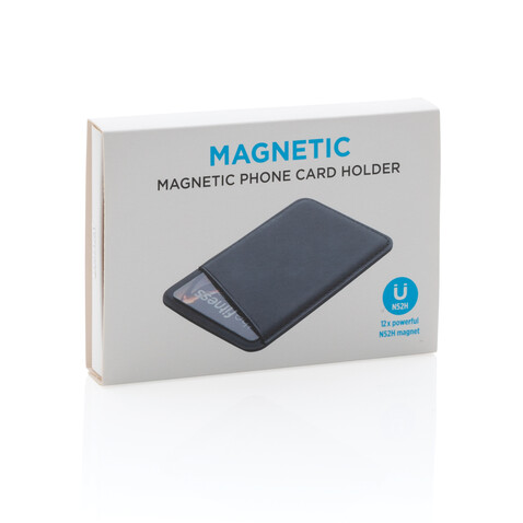 Magnetischer Phone-Kartenhalter schwarz bedrucken, Art.-Nr. P820.751 Magnetischer Phone-Kartenhalter schwarz bedrucken, Art.-Nr. P820.751