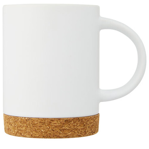 Neiva 425 ml Keramiktasse mit Korkboden, weiss bedrucken, Art.-Nr. 10090101 Neiva 425 ml Keramiktasse mit Korkboden, weiss bedrucken, Art.-Nr. 10090101