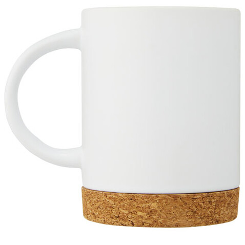 Neiva 425 ml Keramiktasse mit Korkboden, weiss bedrucken, Art.-Nr. 10090101 Neiva 425 ml Keramiktasse mit Korkboden, weiss bedrucken, Art.-Nr. 10090101