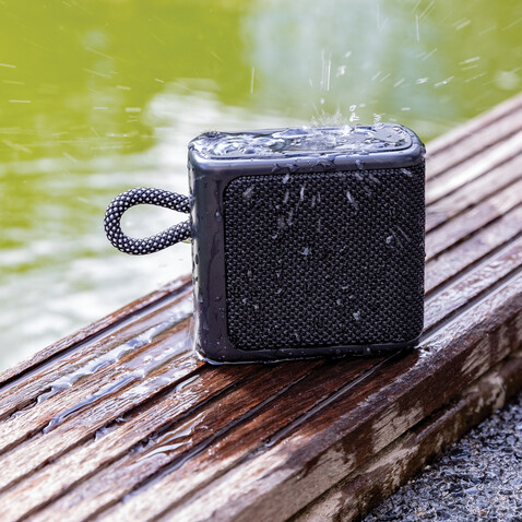 Splash IPX6 3W Lautsprecher schwarz bedrucken, Art.-Nr. P329.321 Splash IPX6 3W Lautsprecher schwarz bedrucken, Art.-Nr. P329.321