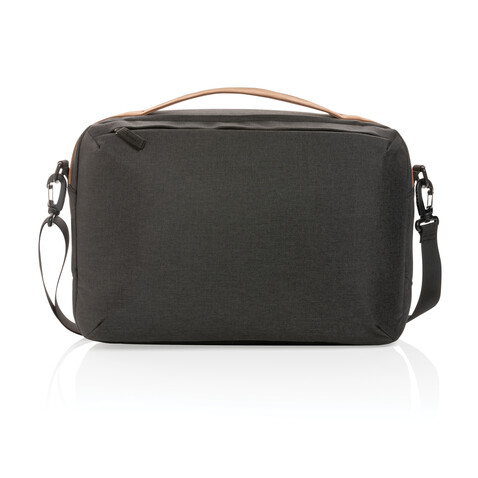 Impact AWARE™ 300D Two-Tone Deluxe 15.6" Laptop-Tasche schwarz bedrucken, Art.-Nr. P732.181