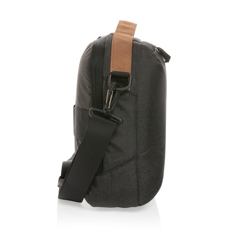 Impact AWARE™ 300D Two-Tone Deluxe 15.6" Laptop-Tasche schwarz bedrucken, Art.-Nr. P732.181