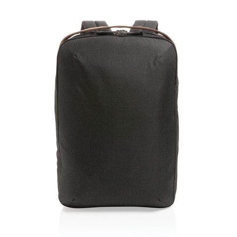 Impact AWARE™ 300D Two-Tone Deluxe 15.6" Laptop-Rucksack schwarz bedrucken, Art.-Nr. P762.911 Impact AWARE™ 300D Two-Tone Deluxe 15.6" Laptop-Rucksack schwarz bedrucken, Art.-Nr. P762.911
