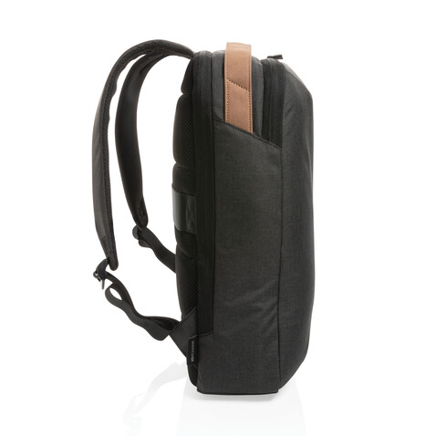 Impact AWARE™ 300D Two-Tone Deluxe 15.6" Laptop-Rucksack schwarz bedrucken, Art.-Nr. P762.911 Impact AWARE™ 300D Two-Tone Deluxe 15.6" Laptop-Rucksack schwarz bedrucken, Art.-Nr. P762.911