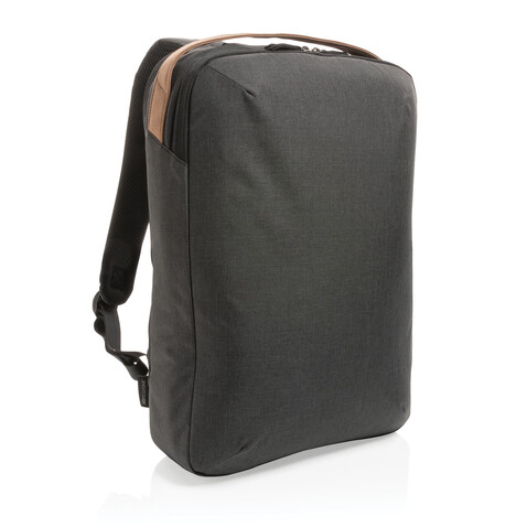 Impact AWARE™ 300D Two-Tone Deluxe 15.6" Laptop-Rucksack schwarz bedrucken, Art.-Nr. P762.911 Impact AWARE™ 300D Two-Tone Deluxe 15.6" Laptop-Rucksack schwarz bedrucken, Art.-Nr. P762.911