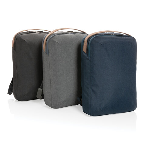 Impact AWARE™ 300D Two-Tone Deluxe 15.6" Laptop-Rucksack schwarz bedrucken, Art.-Nr. P762.911 Impact AWARE™ 300D Two-Tone Deluxe 15.6" Laptop-Rucksack schwarz bedrucken, Art.-Nr. P762.911