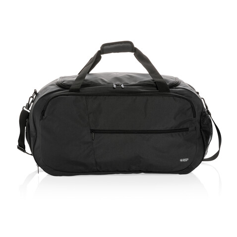Swiss Peak AWARE™ RPET Sporttasche schwarz bedrucken, Art.-Nr. P707.151 Swiss Peak AWARE™ RPET Sporttasche schwarz bedrucken, Art.-Nr. P707.151