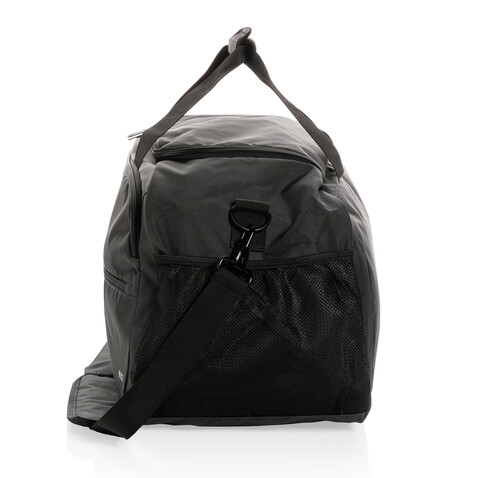 Swiss Peak AWARE™ RPET Sporttasche schwarz bedrucken, Art.-Nr. P707.151 Swiss Peak AWARE™ RPET Sporttasche schwarz bedrucken, Art.-Nr. P707.151