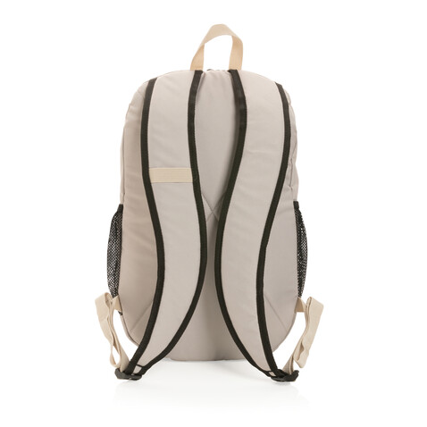 Impact AWARE™ 300D RPET Casual Rucksack weiß, orange bedrucken, Art.-Nr. P760.170 Impact AWARE™ 300D RPET Casual Rucksack weiß, orange bedrucken, Art.-Nr. P760.170