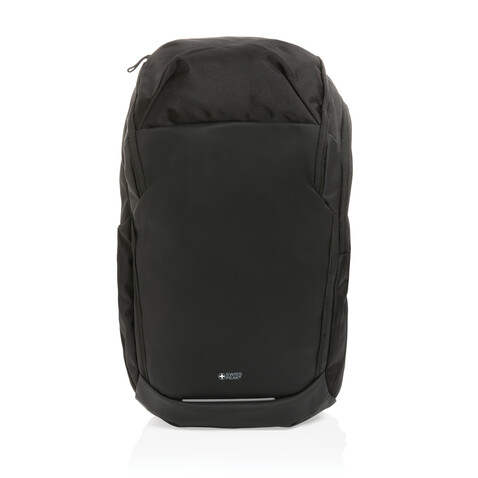 Swiss Peak AWARE™ RPET 15.6" Business Rucksack schwarz bedrucken, Art.-Nr. P762.891
