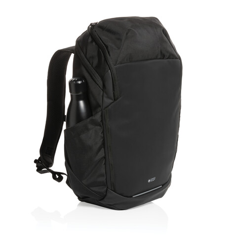 Swiss Peak AWARE™ RPET 15.6" Business Rucksack schwarz bedrucken, Art.-Nr. P762.891